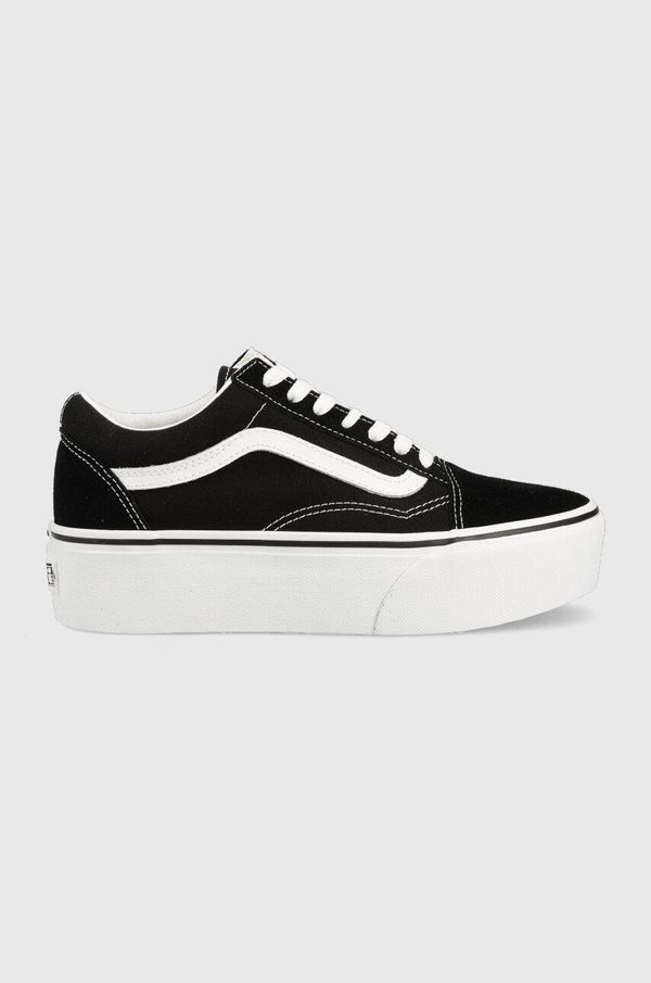 Vans Teniske Vans Old Skool ženske, črna barva