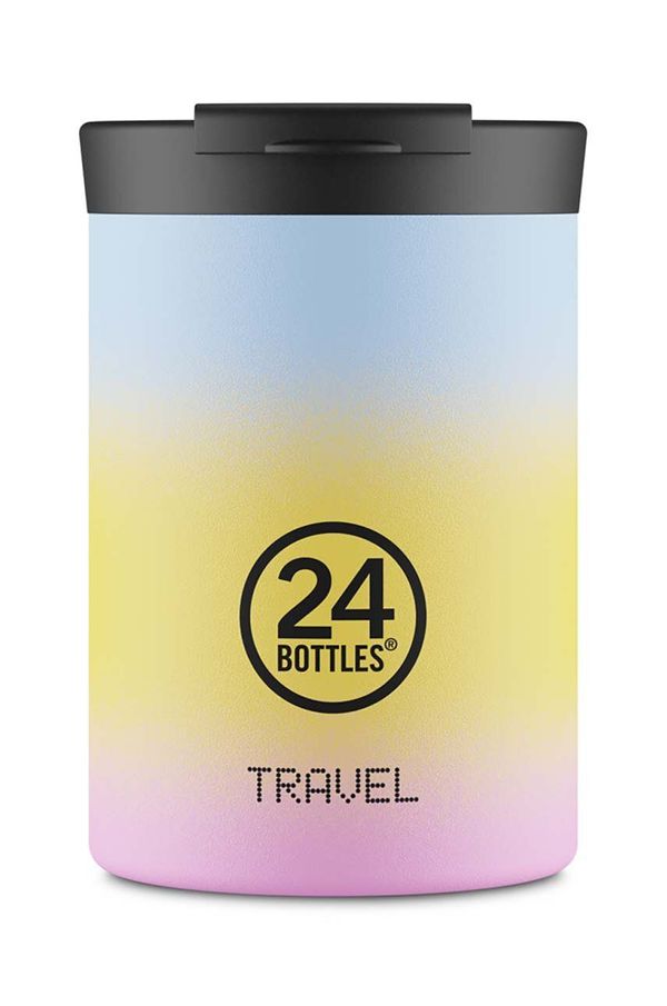 24bottles Termo lonček 24bottles Travel Tumbler 350ml  Aurora rumena barva, Travel.Tumb.350.Aurora