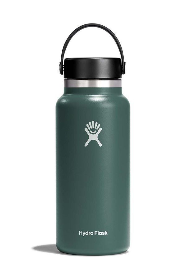 Hydro Flask Termo steklenica Hydro Flask 32 Oz Wide Flex Cap Fir siva barva, W32BTS332