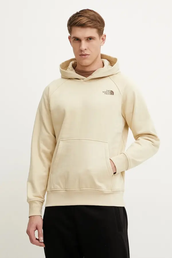 The North Face The North Face pulover s kapuco moški z bombažem Raglan Redbox