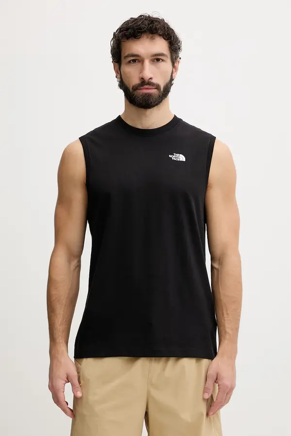 The North Face The North Face top moški z bombažem Essential Simple Dome