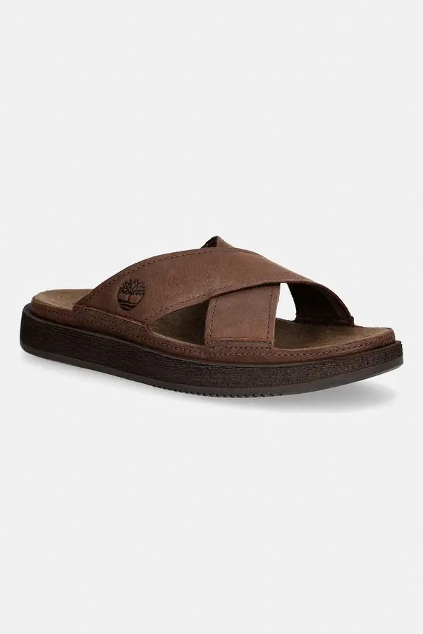 Timberland Timberland natikači moški usnjeni Casco Cove Slide