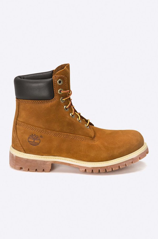 Timberland Timberland piščančki iz semiša Premium 6 Inch Boot moški, rjava barva, TB0720668271