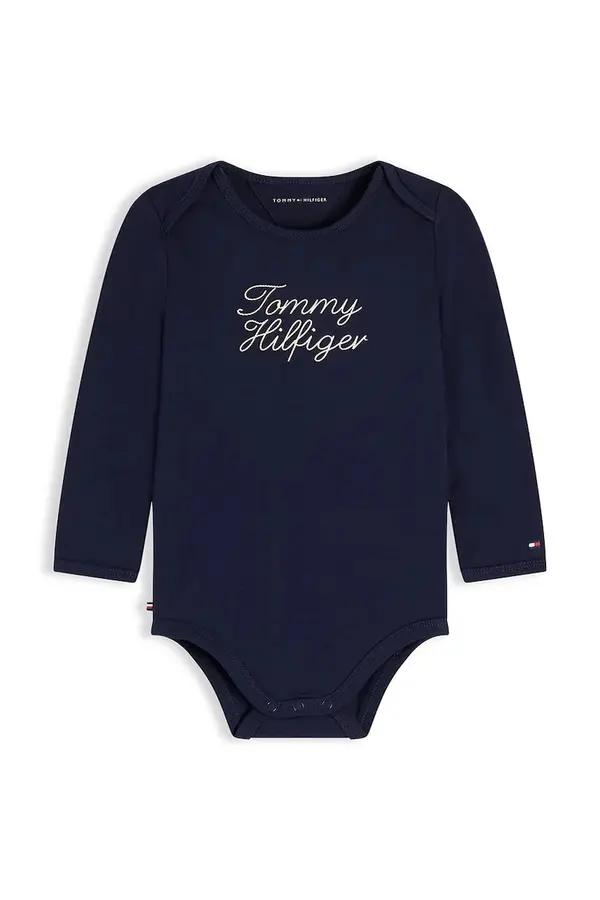 Tommy Hilfiger Tommy Hilfiger body za dojenčke z bombažem