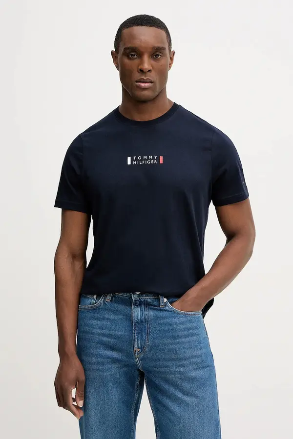 Tommy Hilfiger Tommy Hilfiger Bombažna kratka majica Tommy Hilfiger