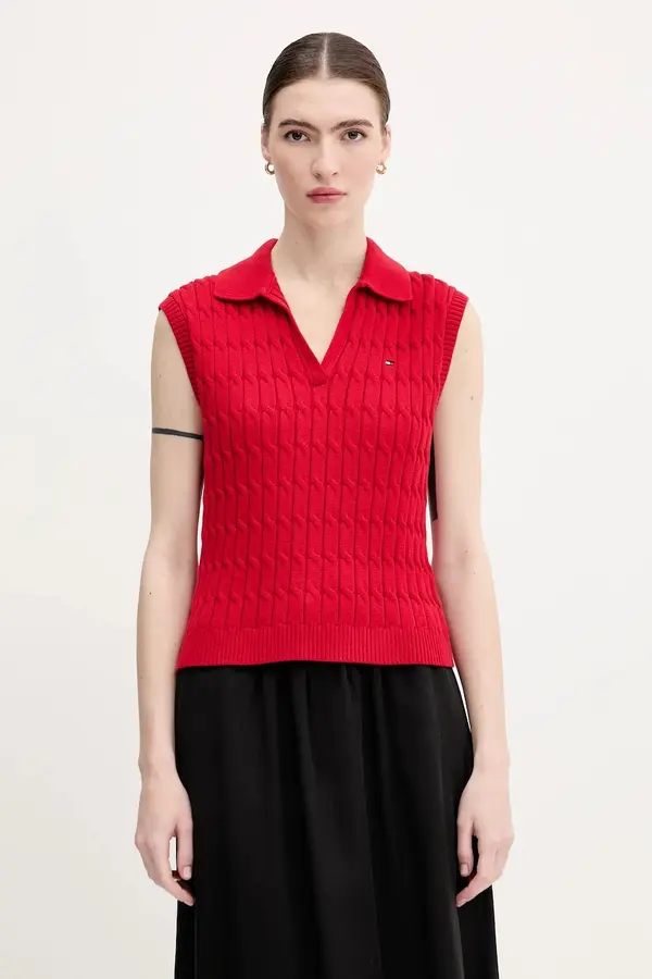 Tommy Hilfiger Tommy Hilfiger Bombažni brezrokavnik Tommy Hilfiger