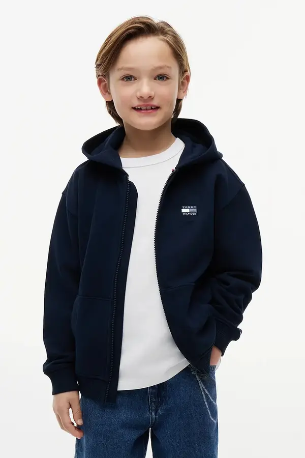 Tommy Hilfiger Tommy Hilfiger jopica s kapuco otroška bombažna