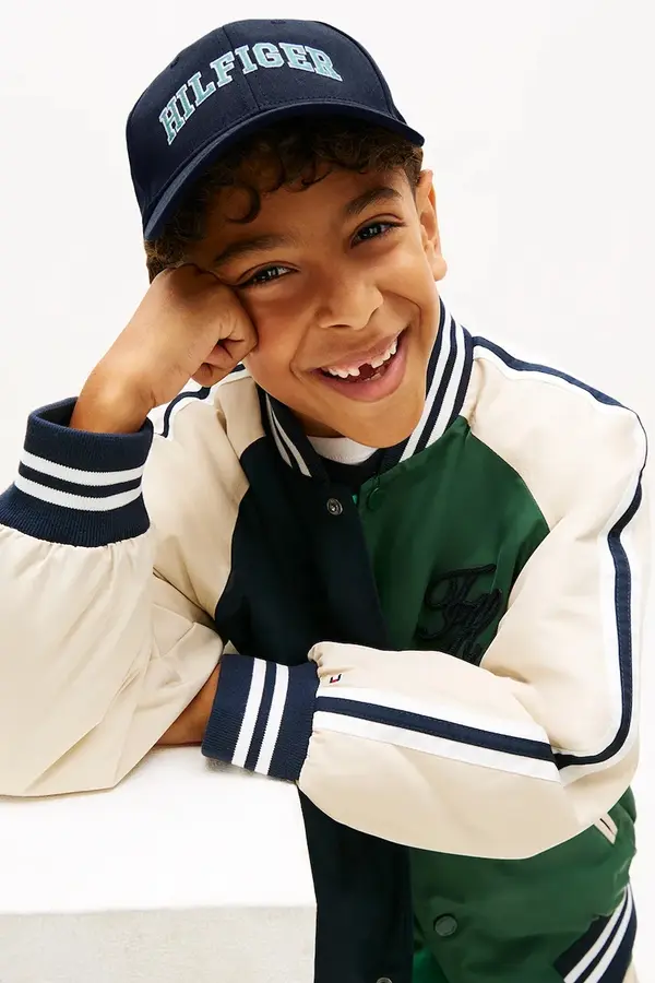 Tommy Hilfiger Tommy Hilfiger kapa s šiltom otroška bombažna