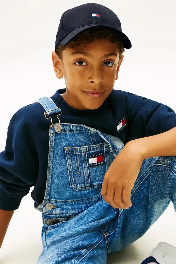 Tommy Hilfiger Tommy Hilfiger kapa s šiltom otroška bombažna