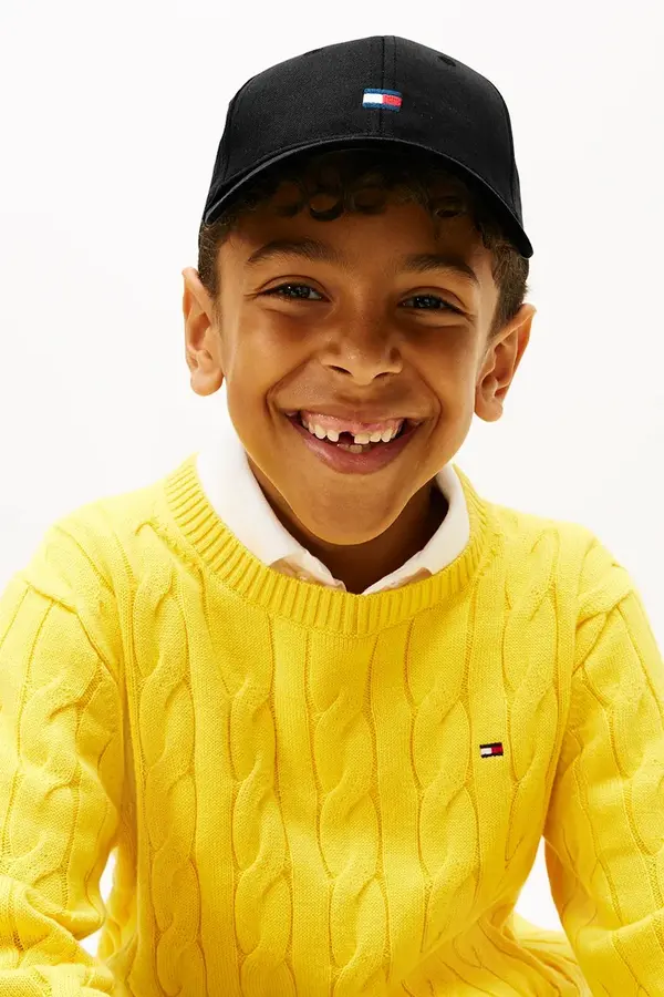 Tommy Hilfiger Tommy Hilfiger kapa s šiltom otroška bombažna