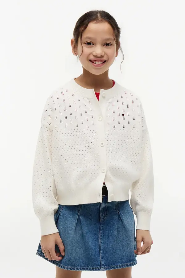 Tommy Hilfiger Tommy Hilfiger kardigan otroški bombažen