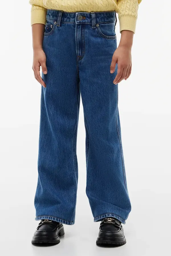Tommy Hilfiger Tommy Hilfiger kavbojke s širokimi hlačnicami otroške WIDE LEG