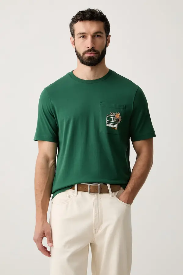 Tommy Hilfiger Tommy Hilfiger kratka majica moška bombažna
