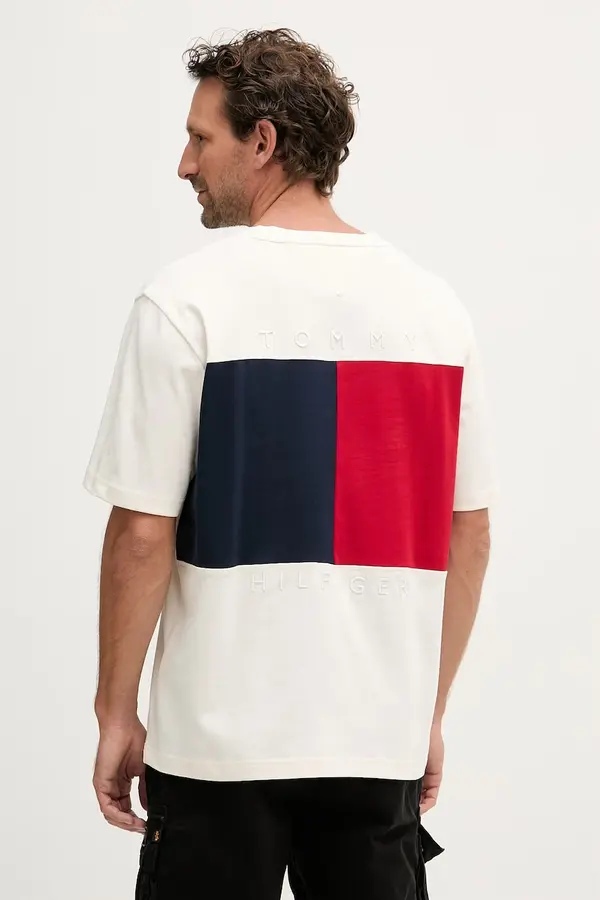 Tommy Hilfiger Tommy Hilfiger kratka majica moška bombažna