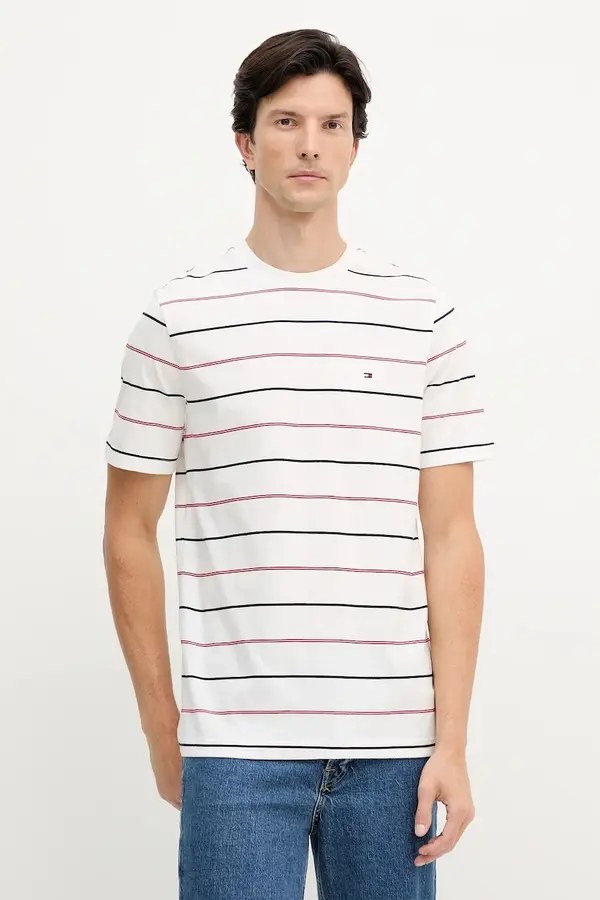 Tommy Hilfiger Tommy Hilfiger kratka majica moška bombažna