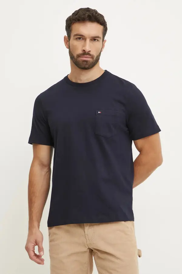 Tommy Hilfiger Tommy Hilfiger kratka majica moška bombažna
