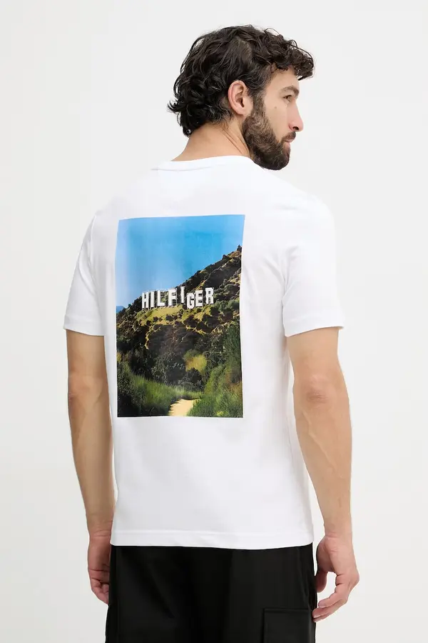 Tommy Hilfiger Tommy Hilfiger kratka majica moška bombažna