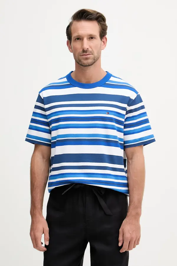 Tommy Hilfiger Tommy Hilfiger kratka majica moška bombažna