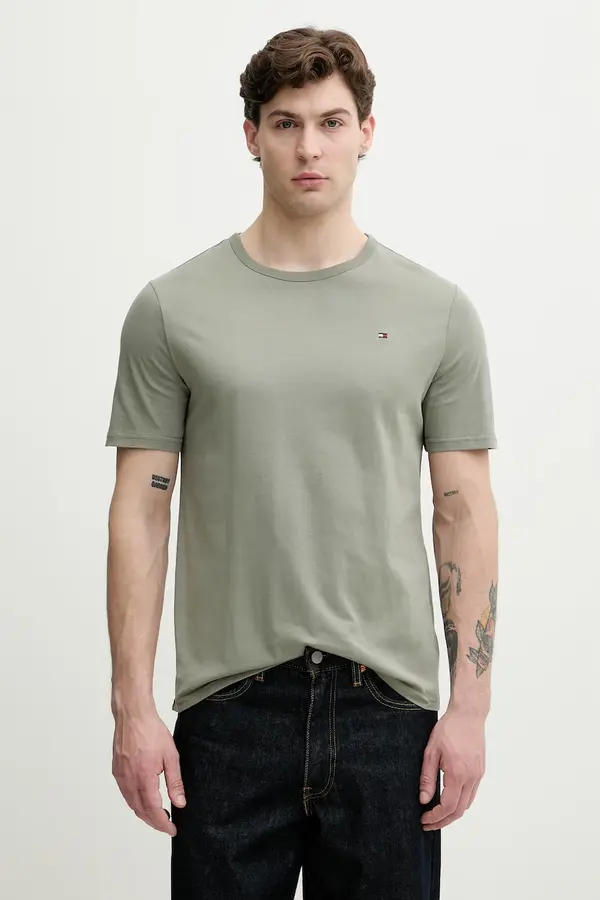 Tommy Hilfiger Tommy Hilfiger kratka majica moška bombažna