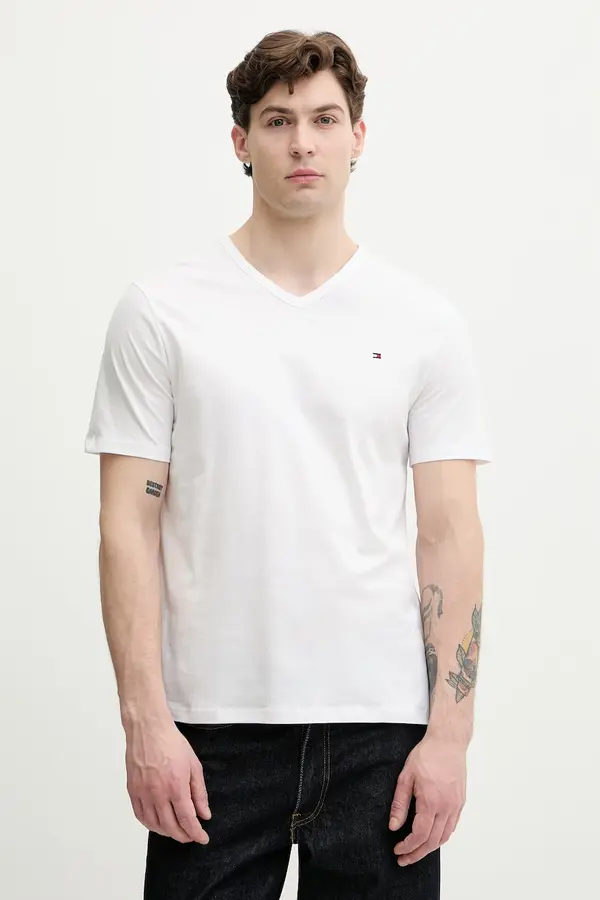 Tommy Hilfiger Tommy Hilfiger kratka majica moška bombažna paket 3 kosov