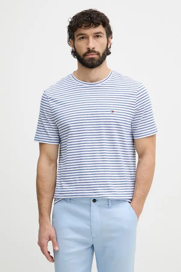 Tommy Hilfiger Tommy Hilfiger Kratka majica moška bombažna