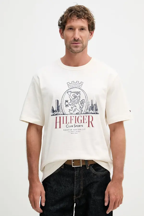 Tommy Hilfiger Tommy Hilfiger kratka majica moška bombažna