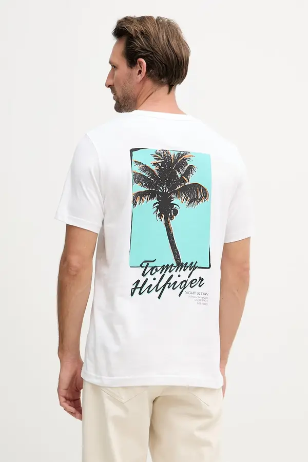 Tommy Hilfiger Tommy Hilfiger kratka majica moška bombažna