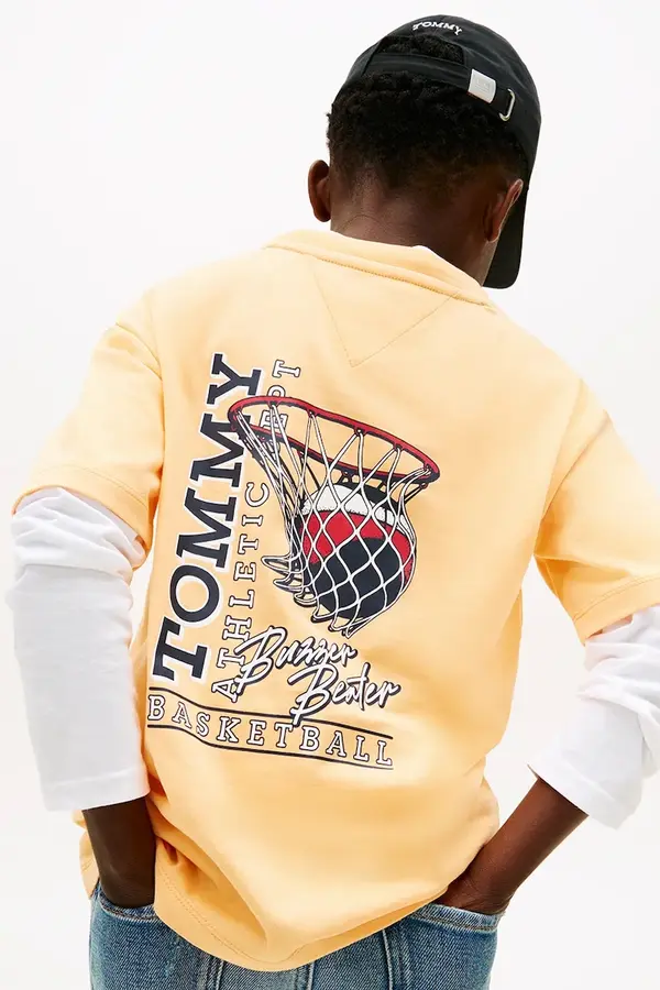 Tommy Hilfiger Tommy Hilfiger kratka majica otroška bombažna