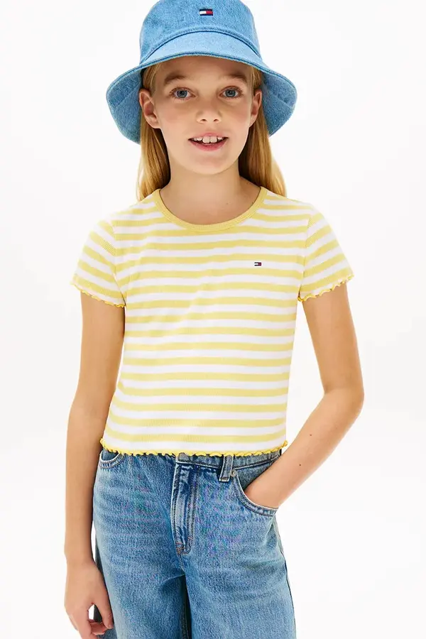 Tommy Hilfiger Tommy Hilfiger kratka majica otroška bombažna