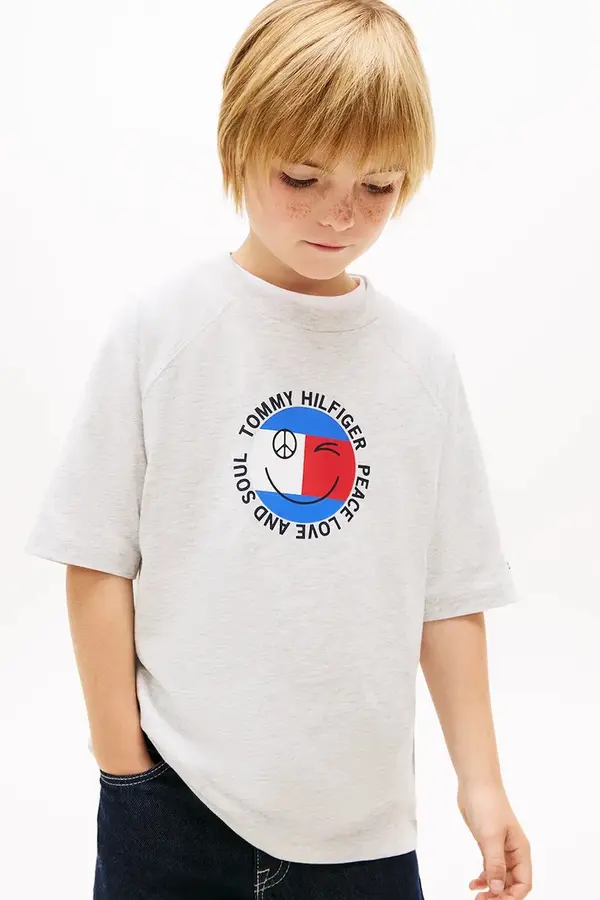 Tommy Hilfiger Tommy Hilfiger kratka majica otroška bombažna