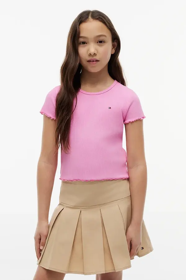 Tommy Hilfiger Tommy Hilfiger kratka majica otroška z bombažem
