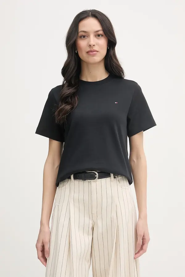Tommy Hilfiger Tommy Hilfiger kratka majica ženska bombažna