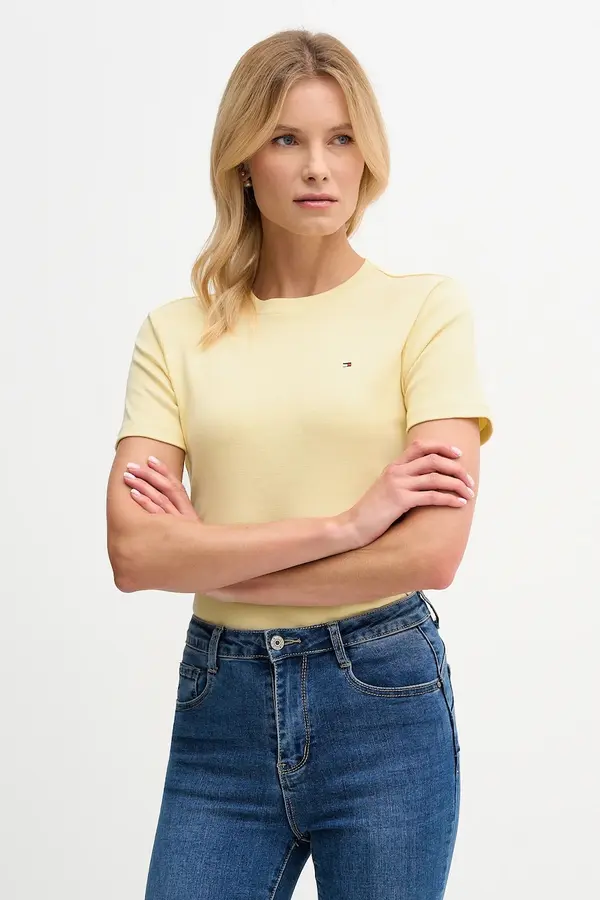 Tommy Hilfiger Tommy Hilfiger kratka majica ženska bombažna