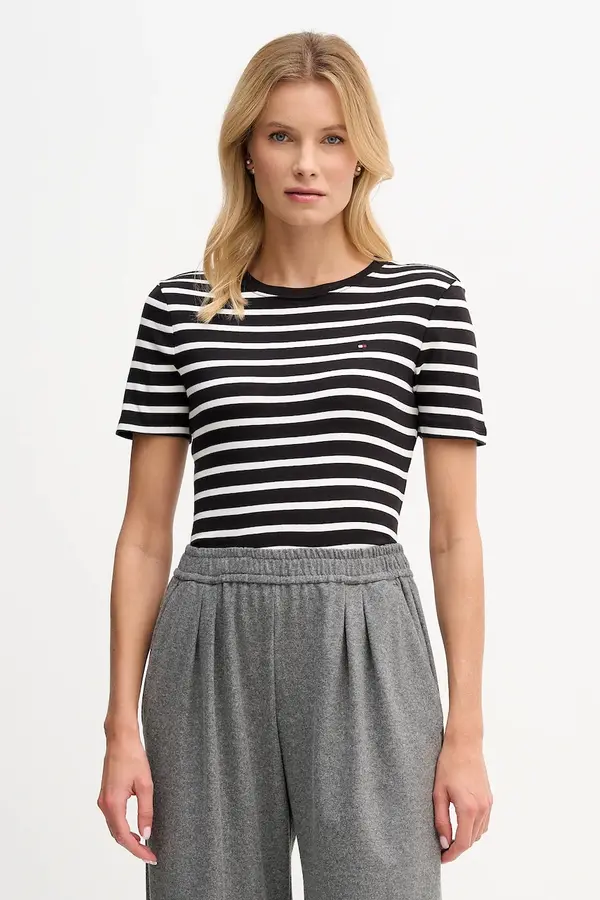 Tommy Hilfiger Tommy Hilfiger kratka majica ženska bombažna