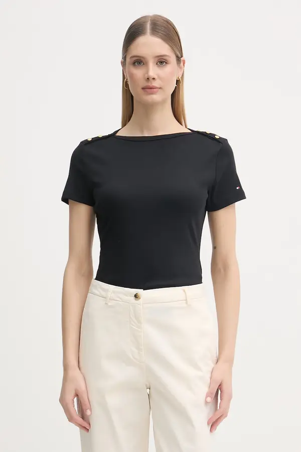Tommy Hilfiger Tommy Hilfiger kratka majica ženska bombažna