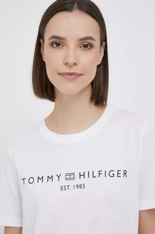Tommy Hilfiger Tommy Hilfiger kratka majica ženska bombažna