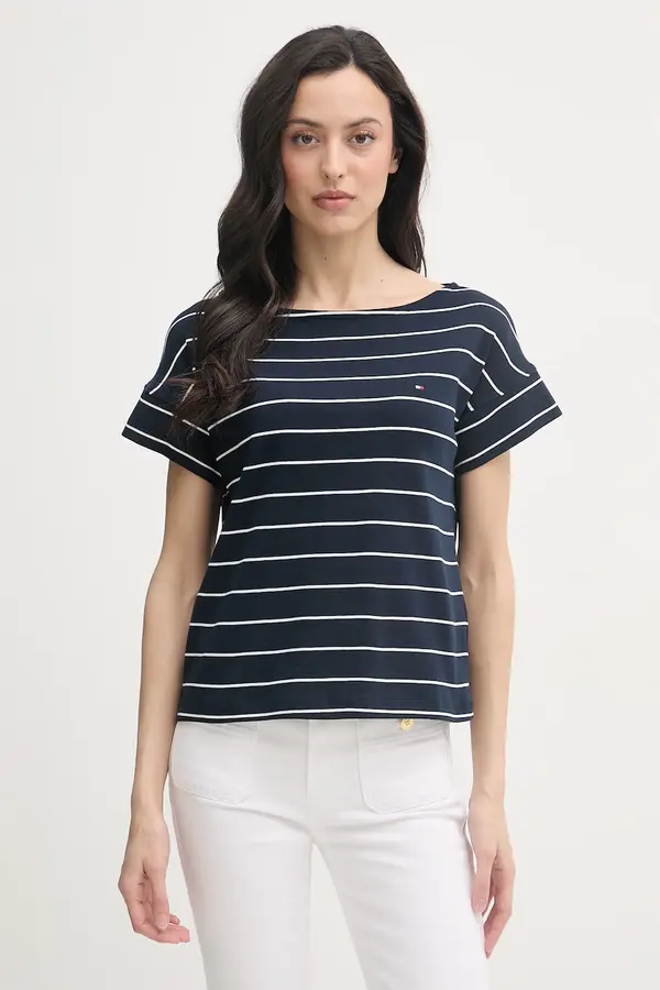 Tommy Hilfiger Tommy Hilfiger kratka majica ženska bombažna