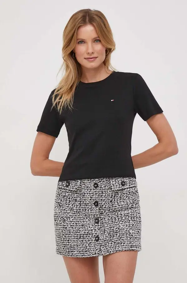 Tommy Hilfiger Tommy Hilfiger kratka majica ženska bombažna