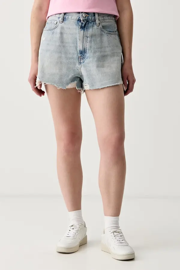 Tommy Hilfiger Tommy Hilfiger kratke hlače ženske denim