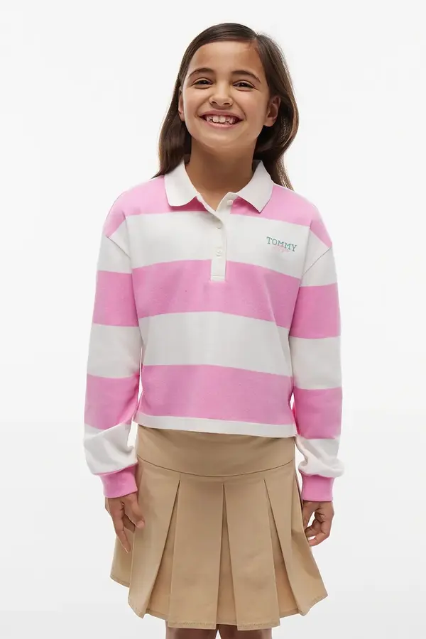 Tommy Hilfiger Tommy Hilfiger majica z dolgimi rokavi otroška bombažna