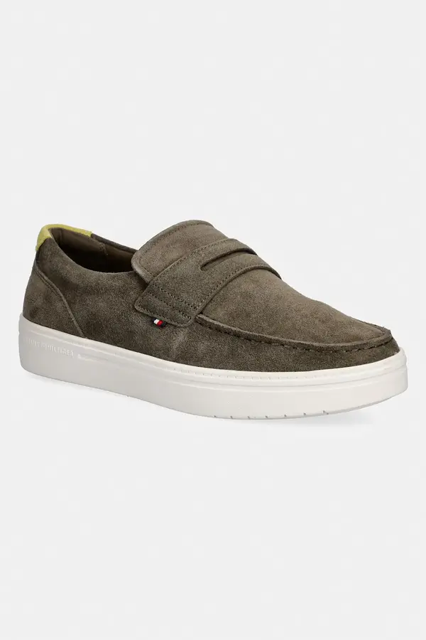 Tommy Hilfiger Tommy Hilfiger mokasini moški semišasti MODERN LIGHT HYBRID SUEDE LOAFER