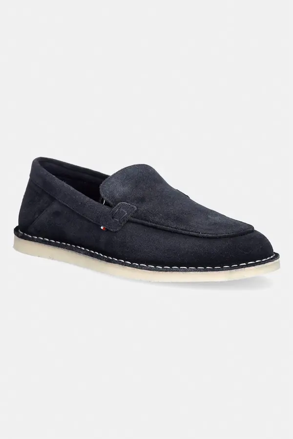 Tommy Hilfiger Tommy Hilfiger moški mokasini iz semiša HILFIGER STITCHDOWN SUEDE LOAFER