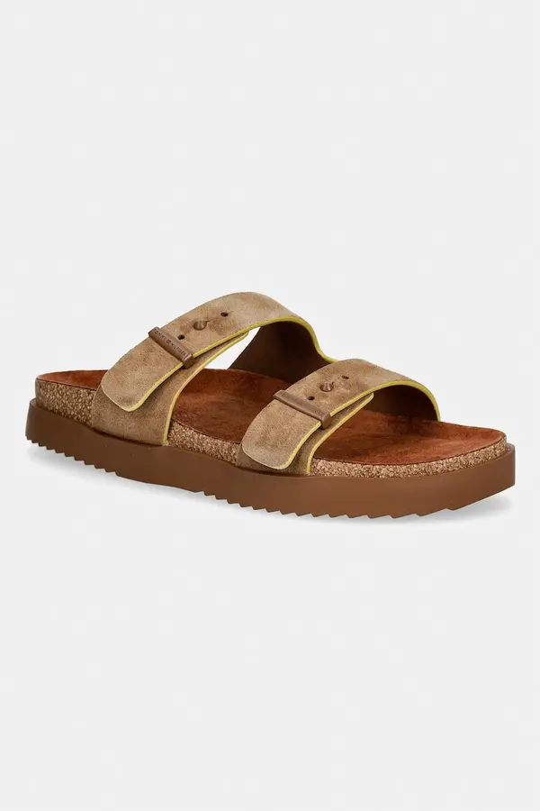 Tommy Hilfiger Tommy Hilfiger natikači moški semiš CORK ADJUSTABLE SUEDE SANDAL