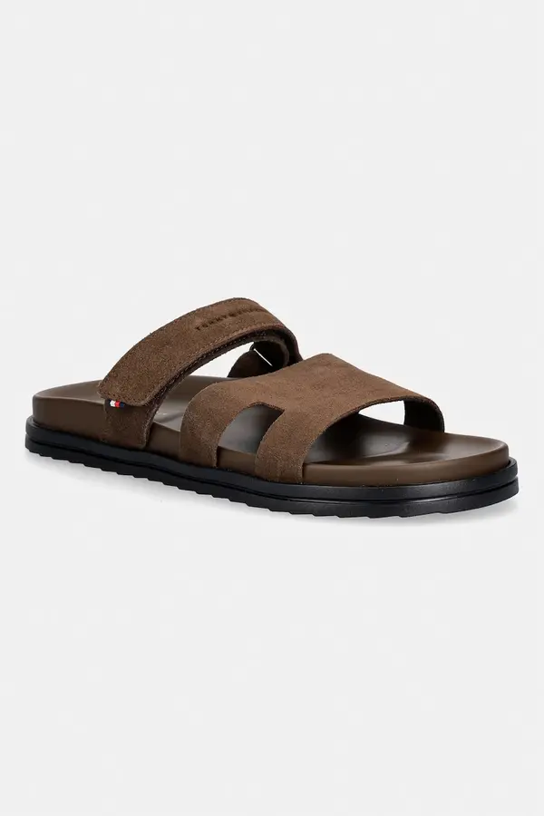 Tommy Hilfiger Tommy Hilfiger natikači moški semišasti ADJUSTABLE PREMIUM SUEDE SANDAL