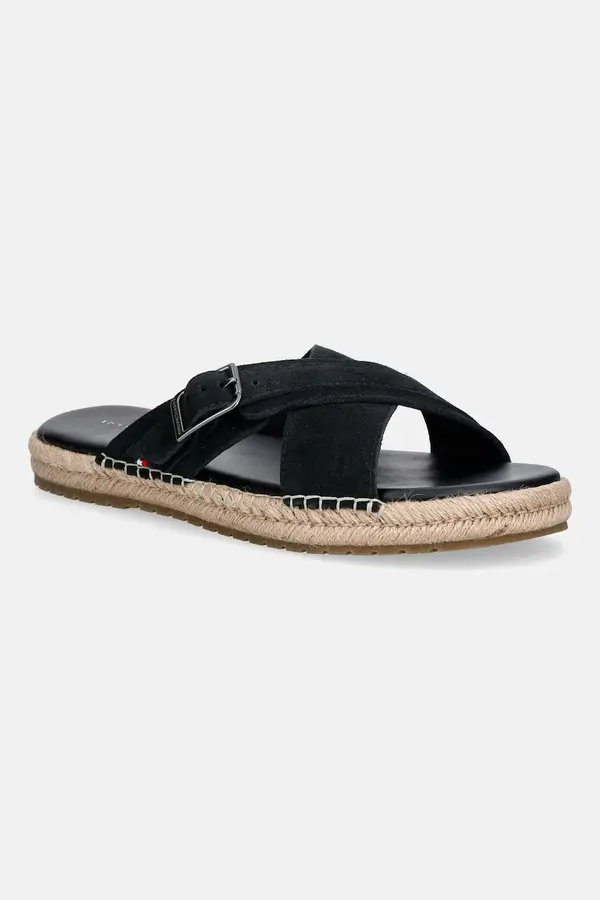 Tommy Hilfiger Tommy Hilfiger natikači moški semiševi FLEX JUTTE BUCKLE SDE SANDAL
