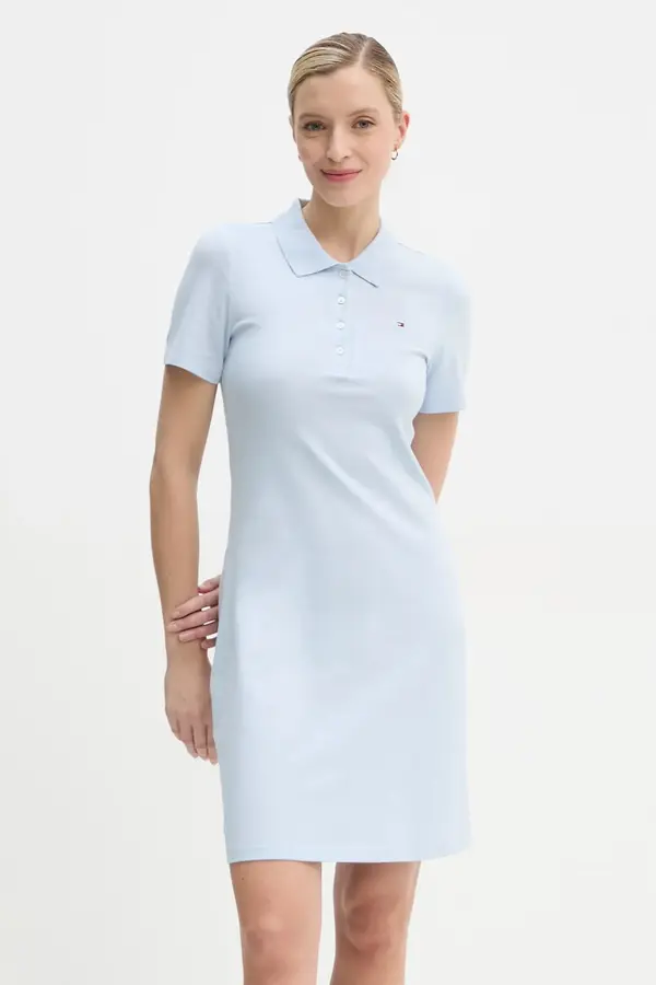 Tommy Hilfiger Tommy Hilfiger obleka iz bombaža z elastanom