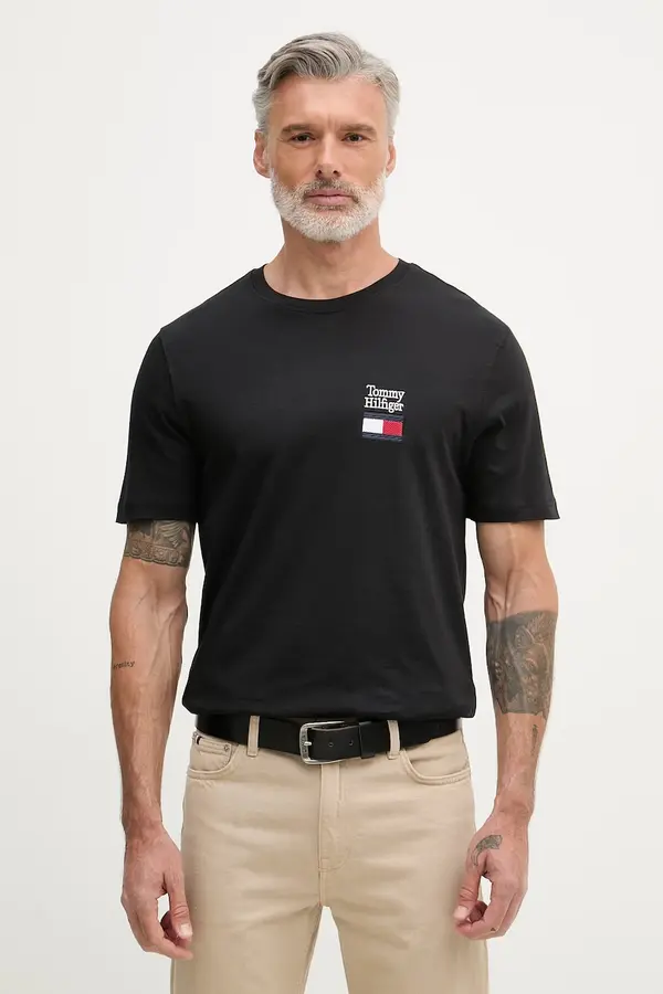 Tommy Hilfiger Tommy Hilfiger osnovna kratka majica moška bombažna