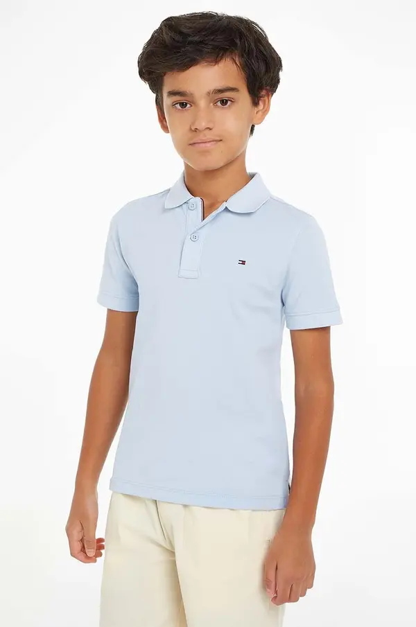 Tommy Hilfiger Tommy Hilfiger Otroški bombažen polo Tommy Hilfiger