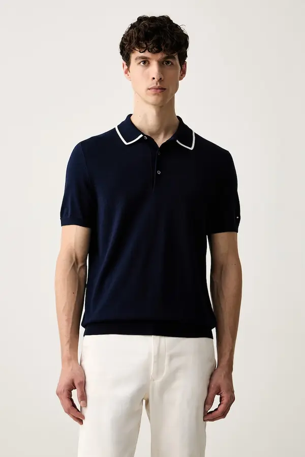 Tommy Hilfiger Tommy Hilfiger polo majica moška bombažna