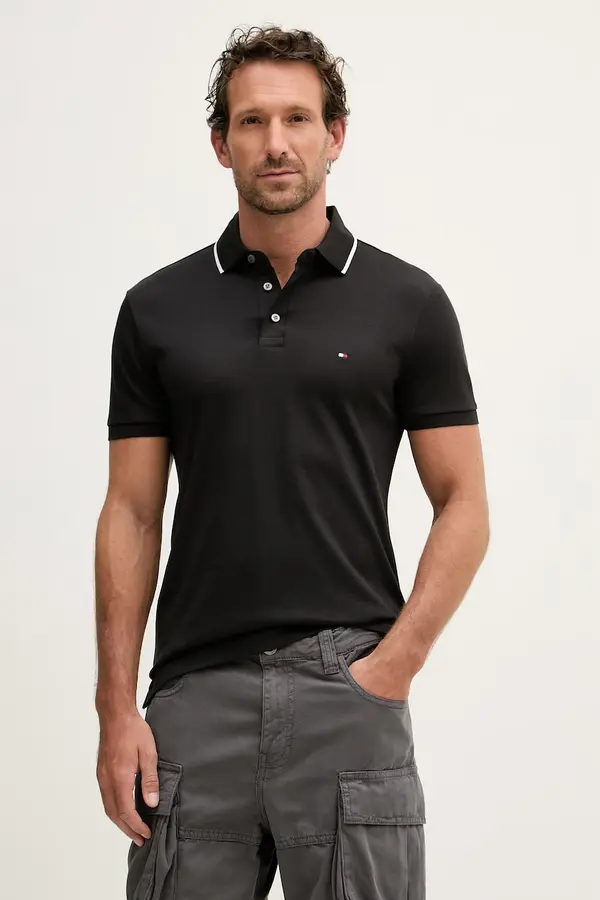 Tommy Hilfiger Tommy Hilfiger polo majica moška bombažna